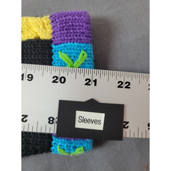 Storybook Knits Vintage Travel Cardigan Medium Black Suitcase Globe Sailboat - Picture 11 of 13